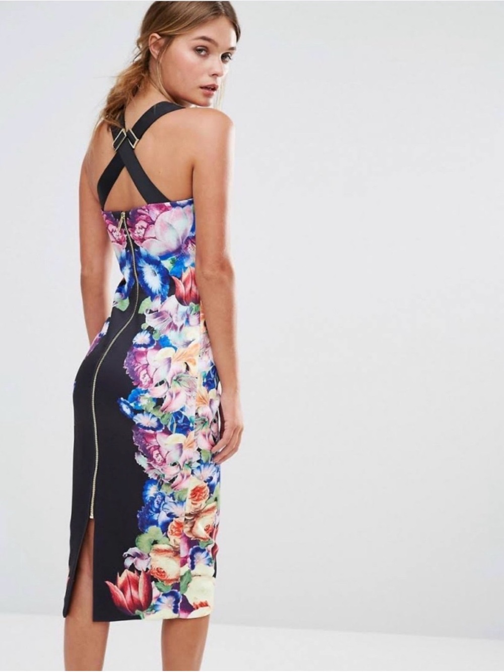 Ted Baker | "Deony" Tapestry Floral Dress, size 4 - Picture 2 of 9